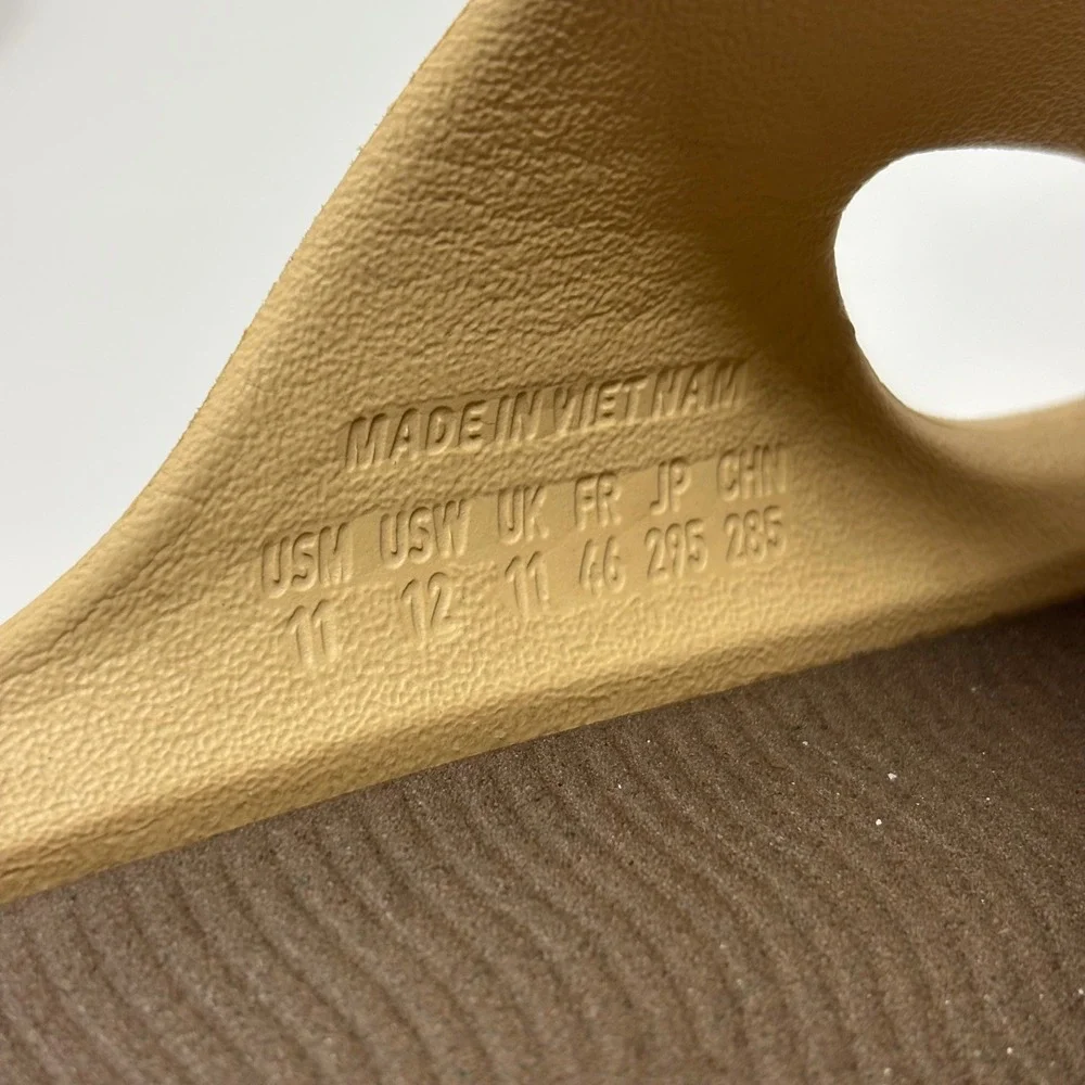 Adidas Adicane Slides Mens Sand Beige Brown Foam Sandals Size 11
